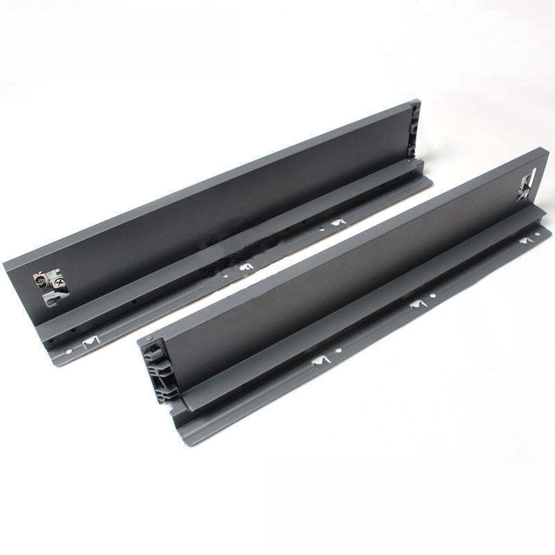 High quality metal soft close drawer slide system slim tandem box for drawer