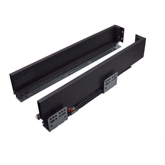 High quality metal soft close drawer slide system slim tandem box for drawer