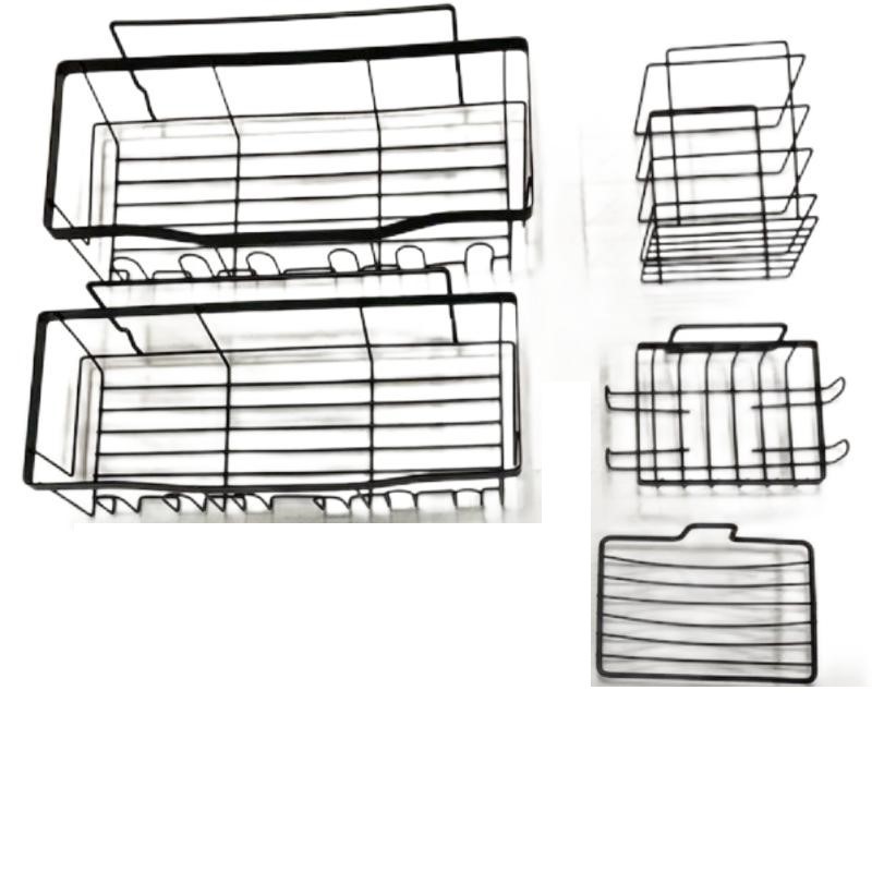 Rustproof Adhesive Bathroom Shelves Shower Rack Organizer Storage Shelf Holder Shower Caddy