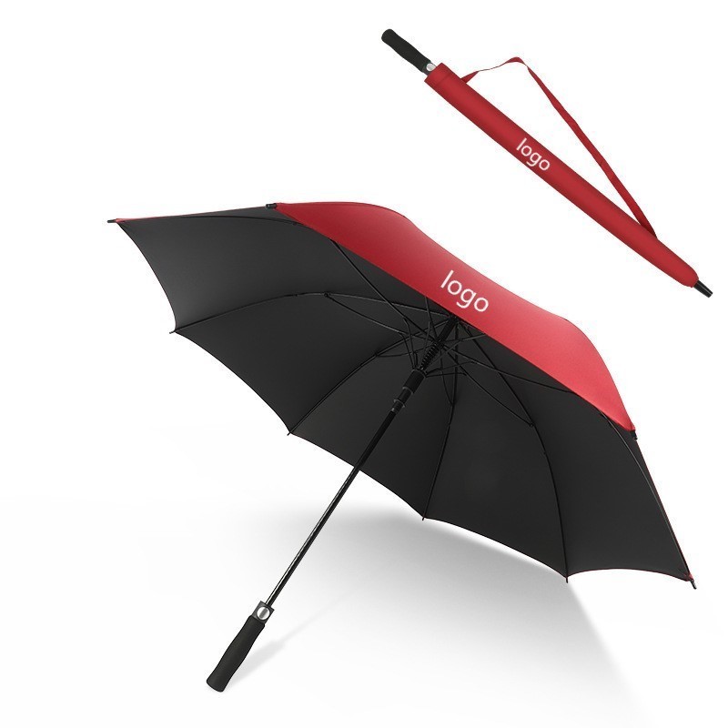 Umbrella Wholesale Custom Logo Large Vented Windproof Umbrella Automatic Open Straight Golf Umbrella with logo