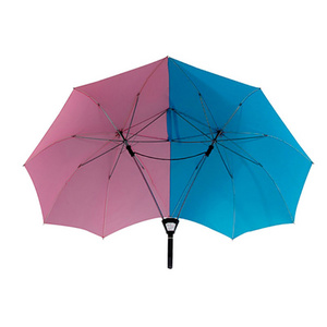 Innovation Design Couple Umbrella 2 People China Manufacture Double Shaft