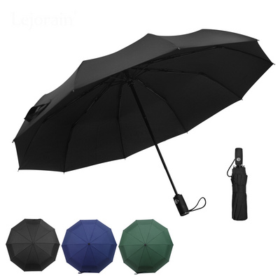 Oversize three fold umbrella fully automatic umbrella folding 23 inches 10 ribs