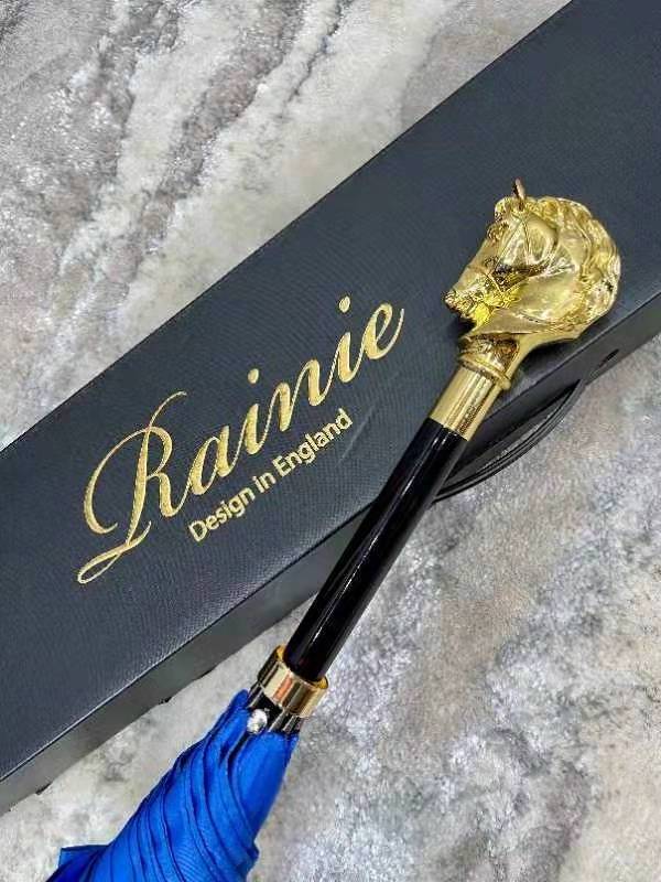 Luxury fancy custom special High-class long handle windproof animal metal head stick umbrella