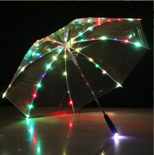 Wholesale Custom Led Light Clear Transparent Child Kid Led Umbrella