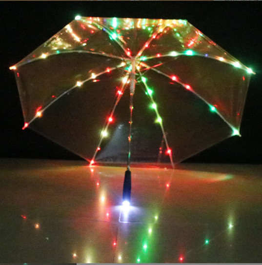 Wholesale Custom Led Light Clear Transparent Child Kid Led Umbrella