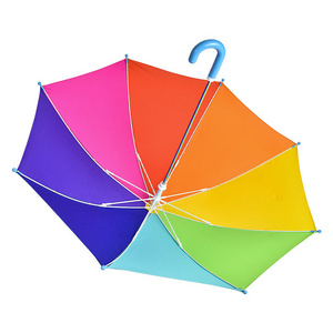 Safety design children rain and sun umbrella kids colorful fancy umbrella 23 inches