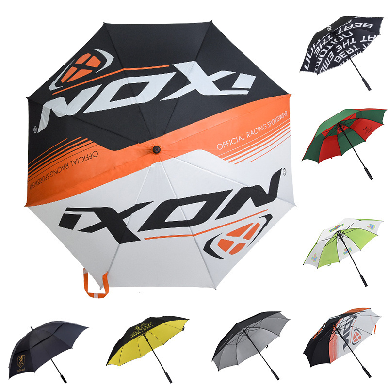 Advertise large printed personalized windproof big paraguas custom logo promotion customized golf umbrella with logo