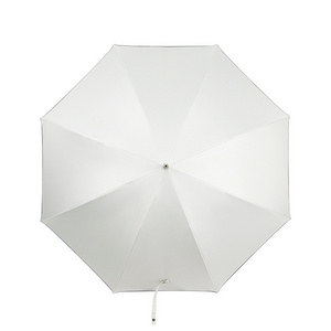 Custom White Large Golf Umbrella black UV protection Automatic Open Reflective Umbrella Windproof Straight Business Umbrella