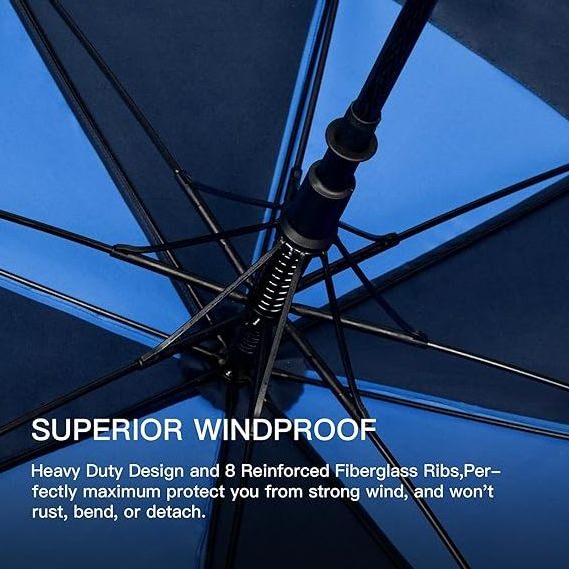 Automatic Open Extra Large Umbrella Oversize Double Vented Canopy UV Protection Waterproof Windproof Custom Golf Umbrella