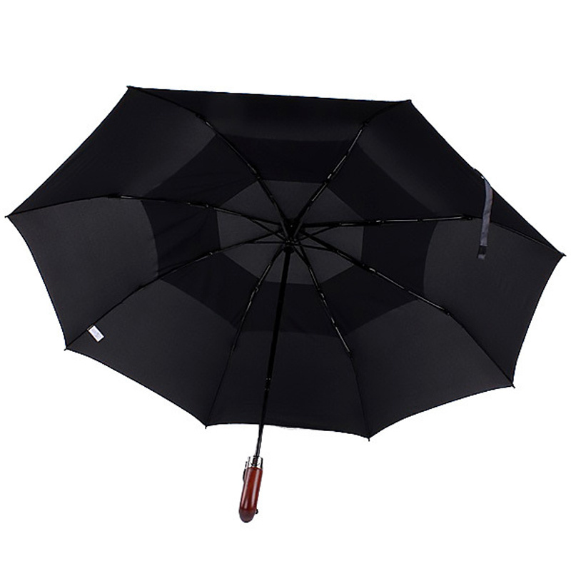 3 Fold Auto Open Extra Large Big Custom Folding Size Windproof Travel Foldable Golf Umbrella