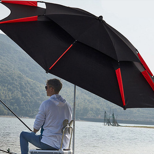 Adjustable rotation Umbrella Wholesale Big UV Protection Double Layer Outdoor Windproof Fishing Umbrella