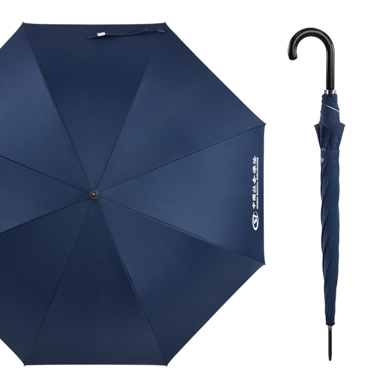 2024 reasonable price promotional gift straight hotel umbrella with custom logo printing