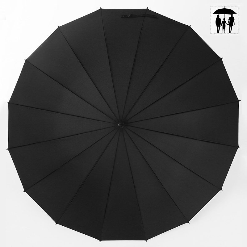 16K Automatic Open Iridescence Umbrella Golf Windproof Parasol Straight Handle Big Rainbow Umbrella