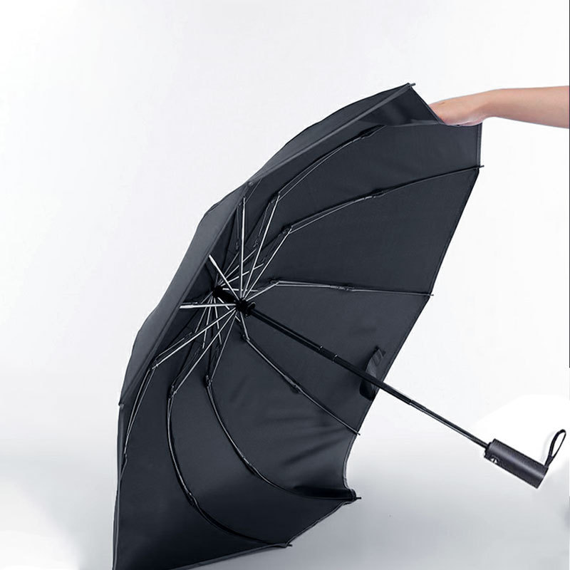 commercial umbrellas with logo prints custom automatic foldable umbrellas 3 folding paraguas for adults