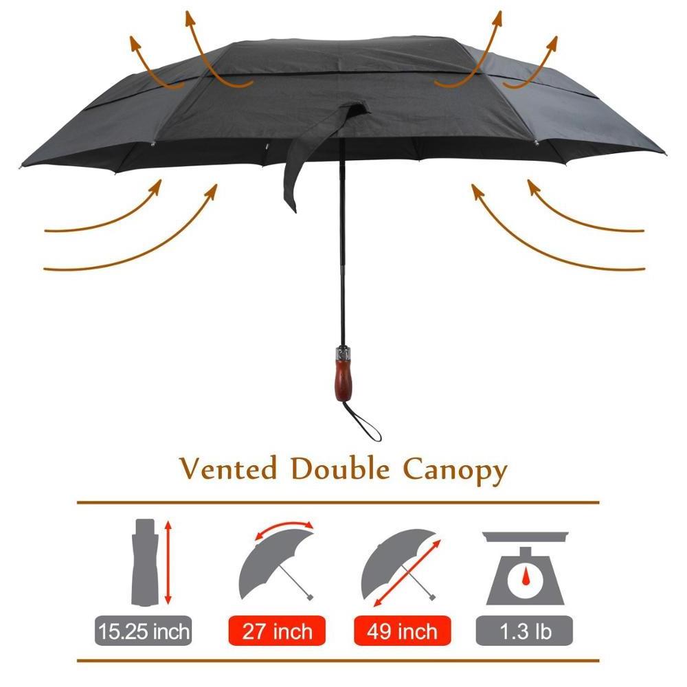 Custom 54inch fiberglass large fold golf umbrella auto open close folding golf size