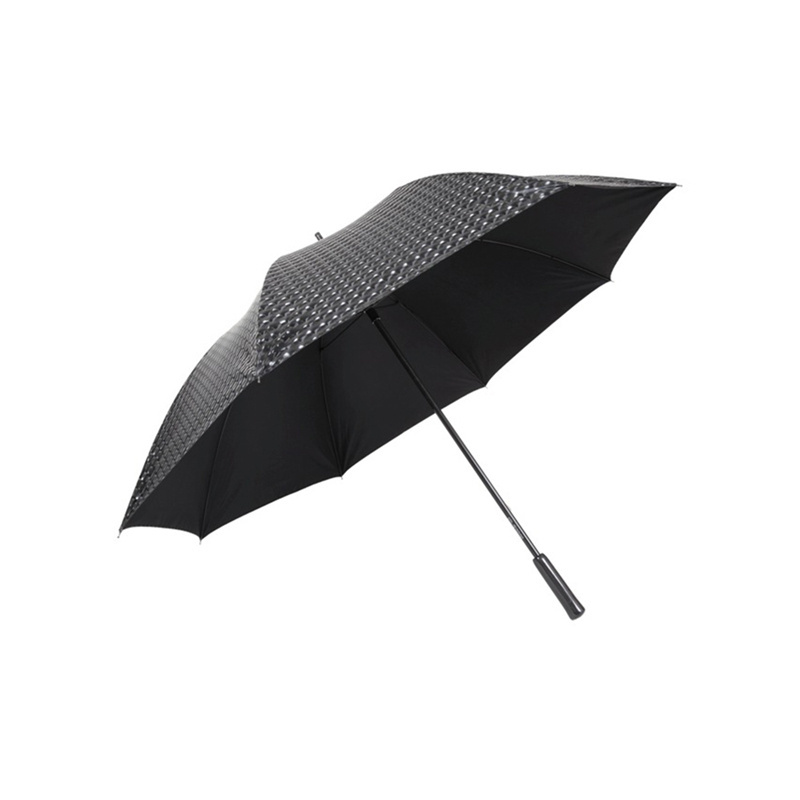 Branded 62 inch customised big black carbon fiber golf umbrella