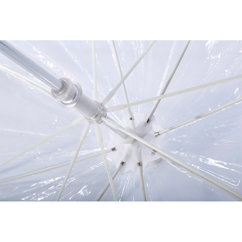 New design glow in the dark light advertising clear transparent led umbrella