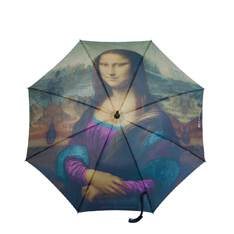 Promotion custom digital photo print fiberglass straight umbrella logo print 23inch