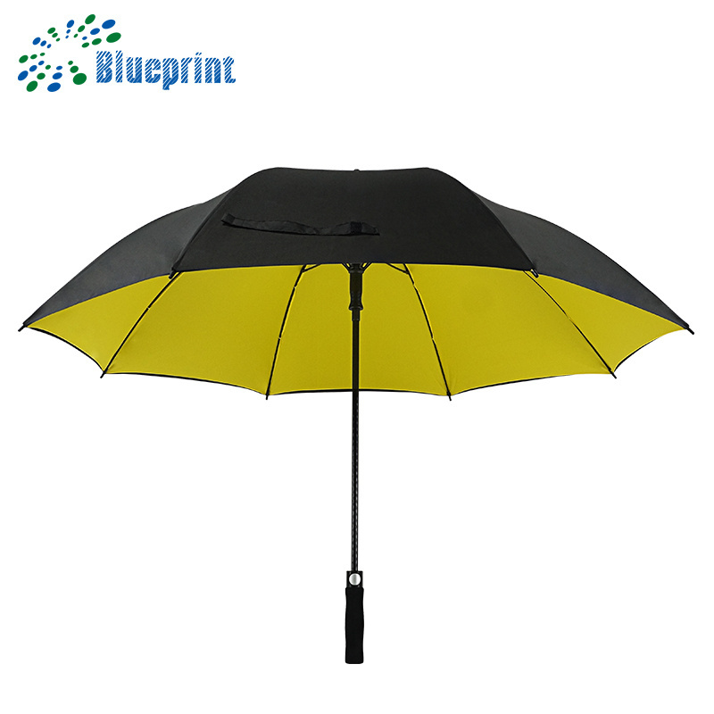 High Quality Custom Black 62 inch Golf 2 Layer Umbrella