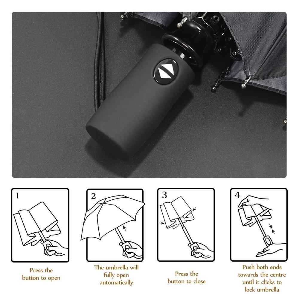 Creative lightweight black middle finger rain folding umbrella