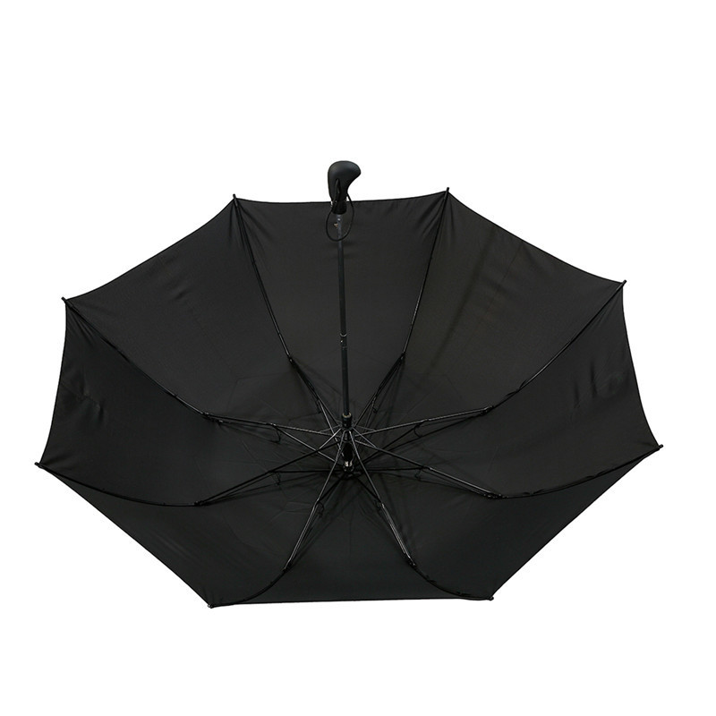 28 inch good design black automatic extra large 2 folding golf umbrella