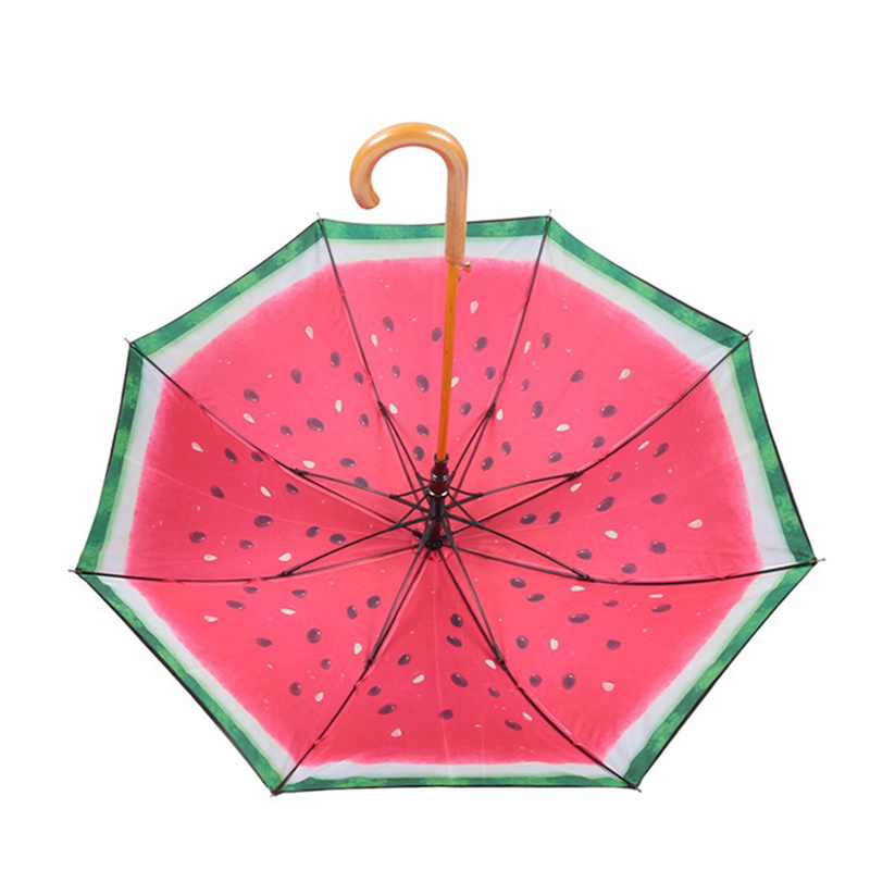 Watermelon long handle raines umbrella wooden handle