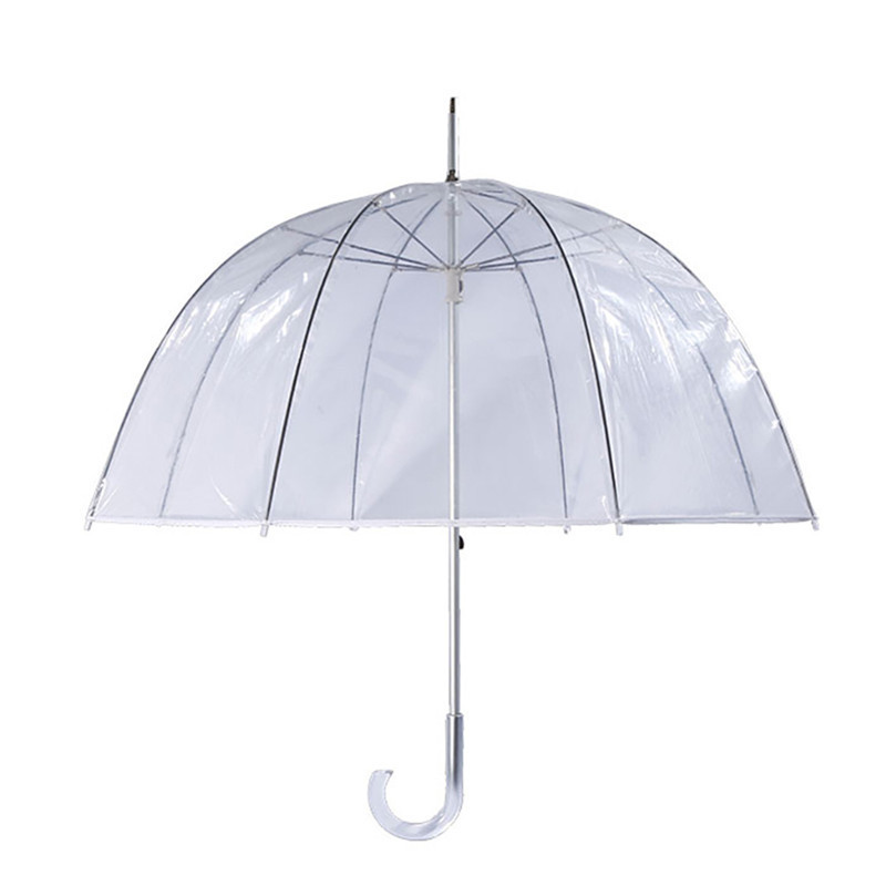 wholesale  Dome Bubble Promotional clear plastic transparent rain umbrella for women