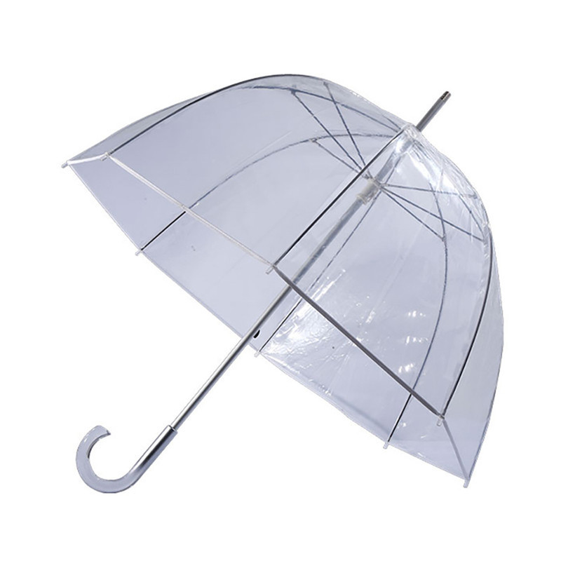 wholesale  Dome Bubble Promotional clear plastic transparent rain umbrella for women