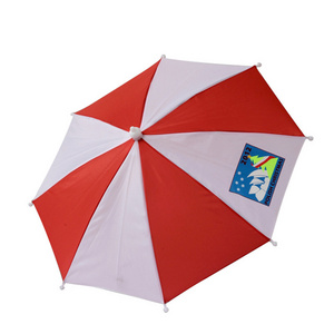 Wholesale hard promotional rainbow umbrella hat for sale