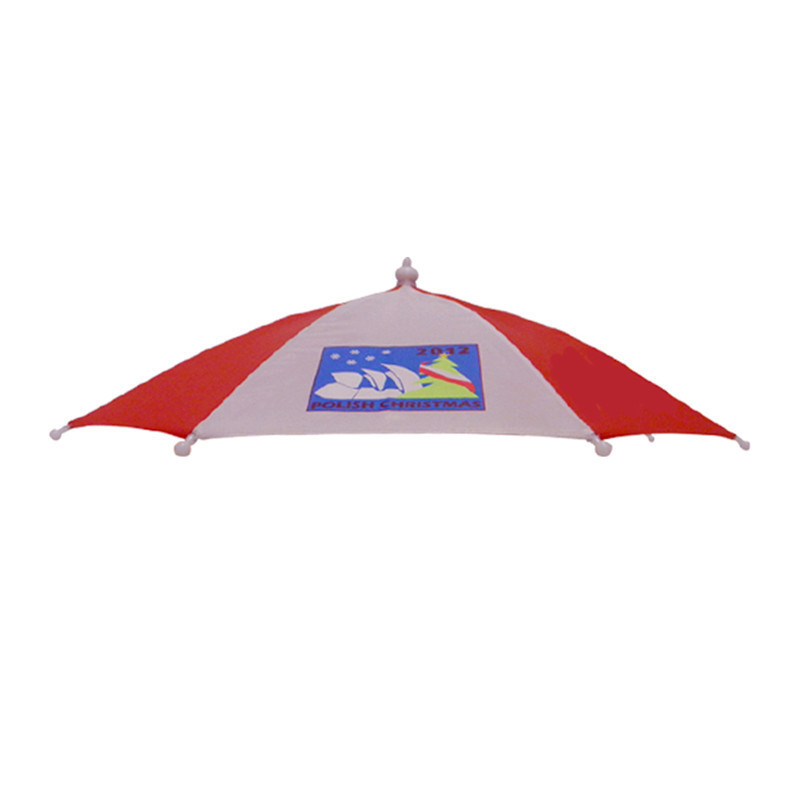 Wholesale hard promotional rainbow umbrella hat for sale