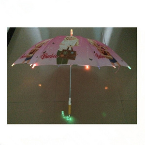 Fashion Lovely Handle LED Light Up Kids Umbrella