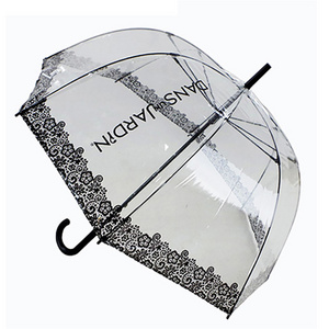 New Innovations 23 Inch Clear Transparent Umbrella with Custom PVC Dome Shape