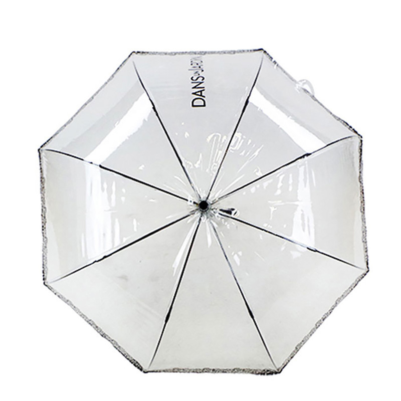 New Innovations 23 Inch Clear Transparent Umbrella with Custom PVC Dome Shape