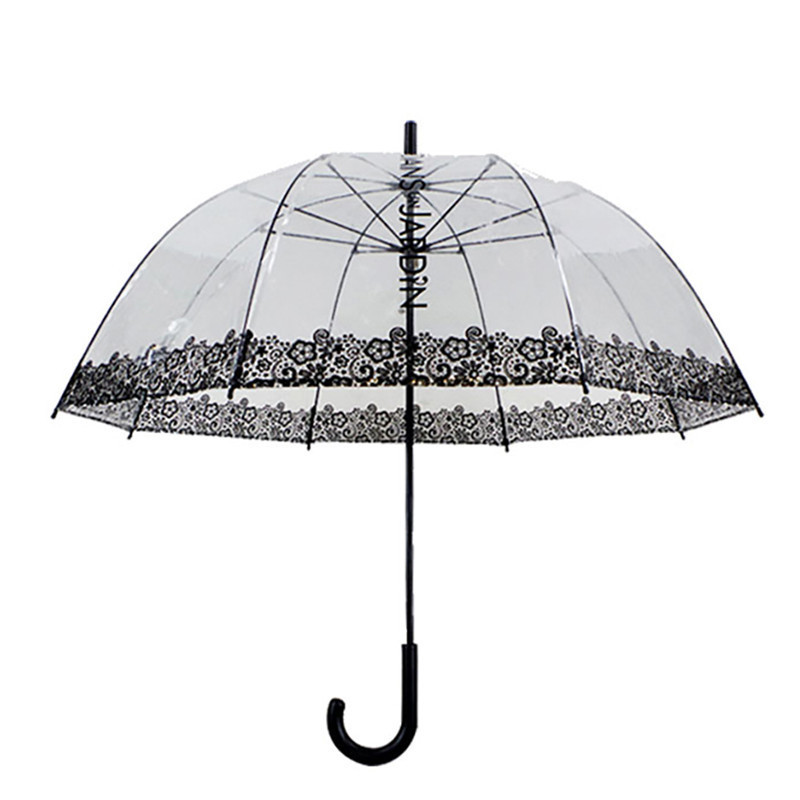 New Innovations 23 Inch Clear Transparent Umbrella with Custom PVC Dome Shape