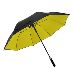 Custom Logo Automatic Durable Golf Umbrella Double Canopy 62 inch