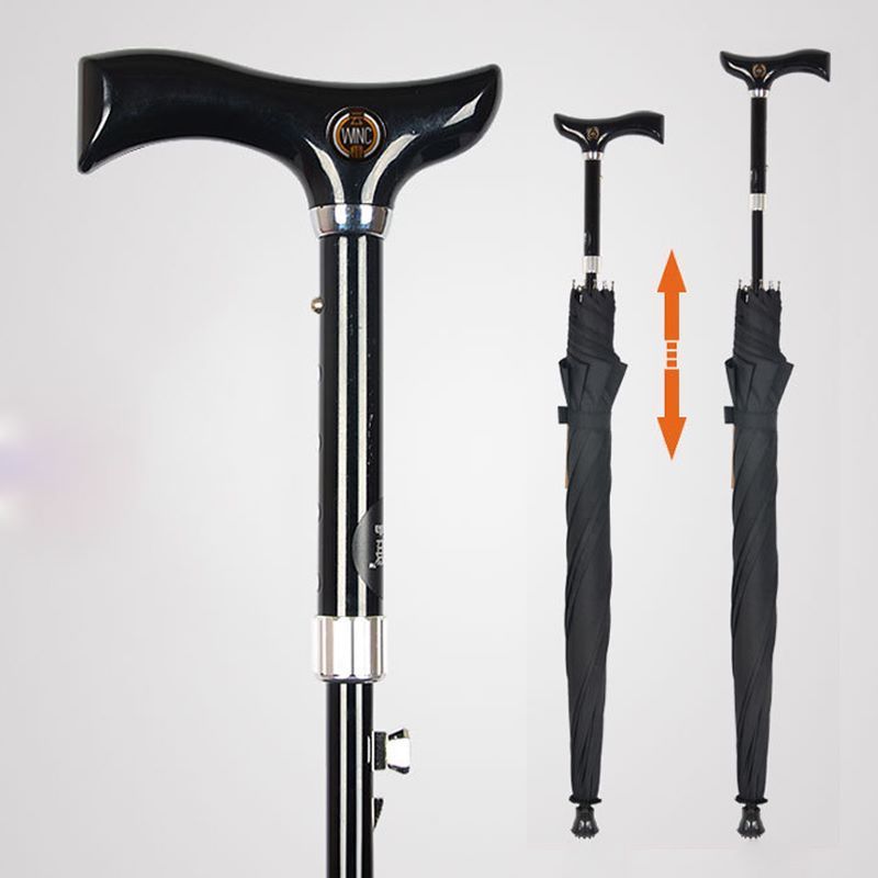 Factory Wholesale Height Can Adjustable Cane Umbrella Suit for Elder 23 Inch Walking Stick Umbrella