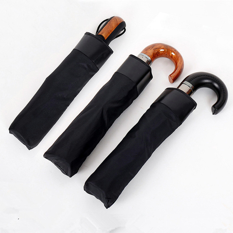 Custom customise wind proof waterproof portable three fold folding automatic umbrella