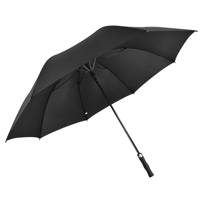 High density waterproof pongee umbrella big size 32 inches royal blue black two tone golf umbrellas customized