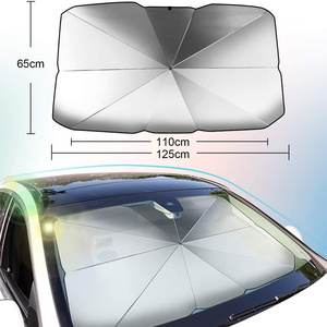 YEE PIN Car Windshield Sunshade for Universal Auto SUV Blocks UV Rays and Heat Sun Visor Protector Foldable Reflector Umbrella