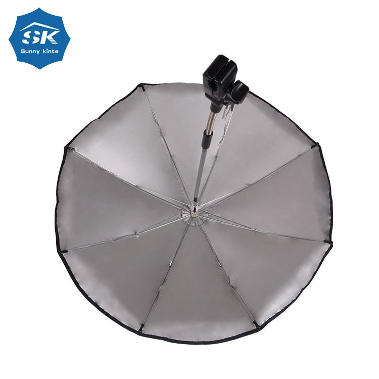 Manual open and close adult umbrella stroller beach chair clamp umbrella stroller umbrella