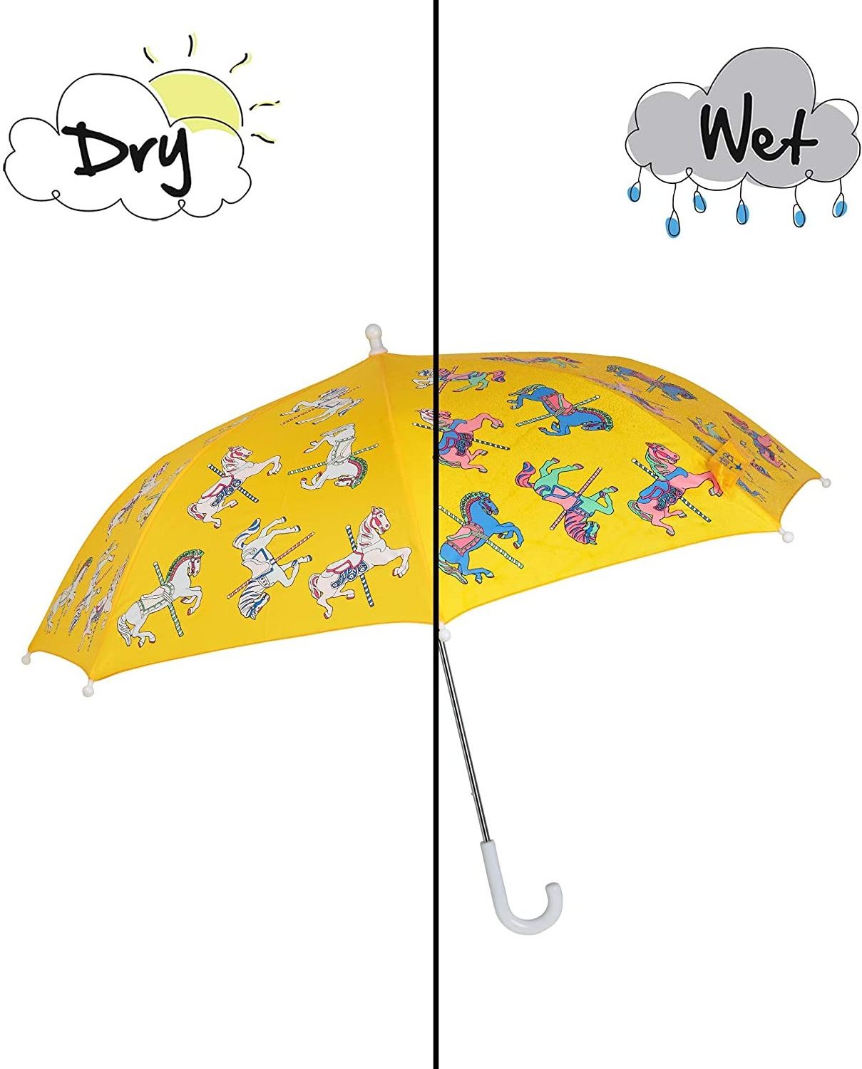 19inch manual open colour changing umbrella kid color changing umbrella kids