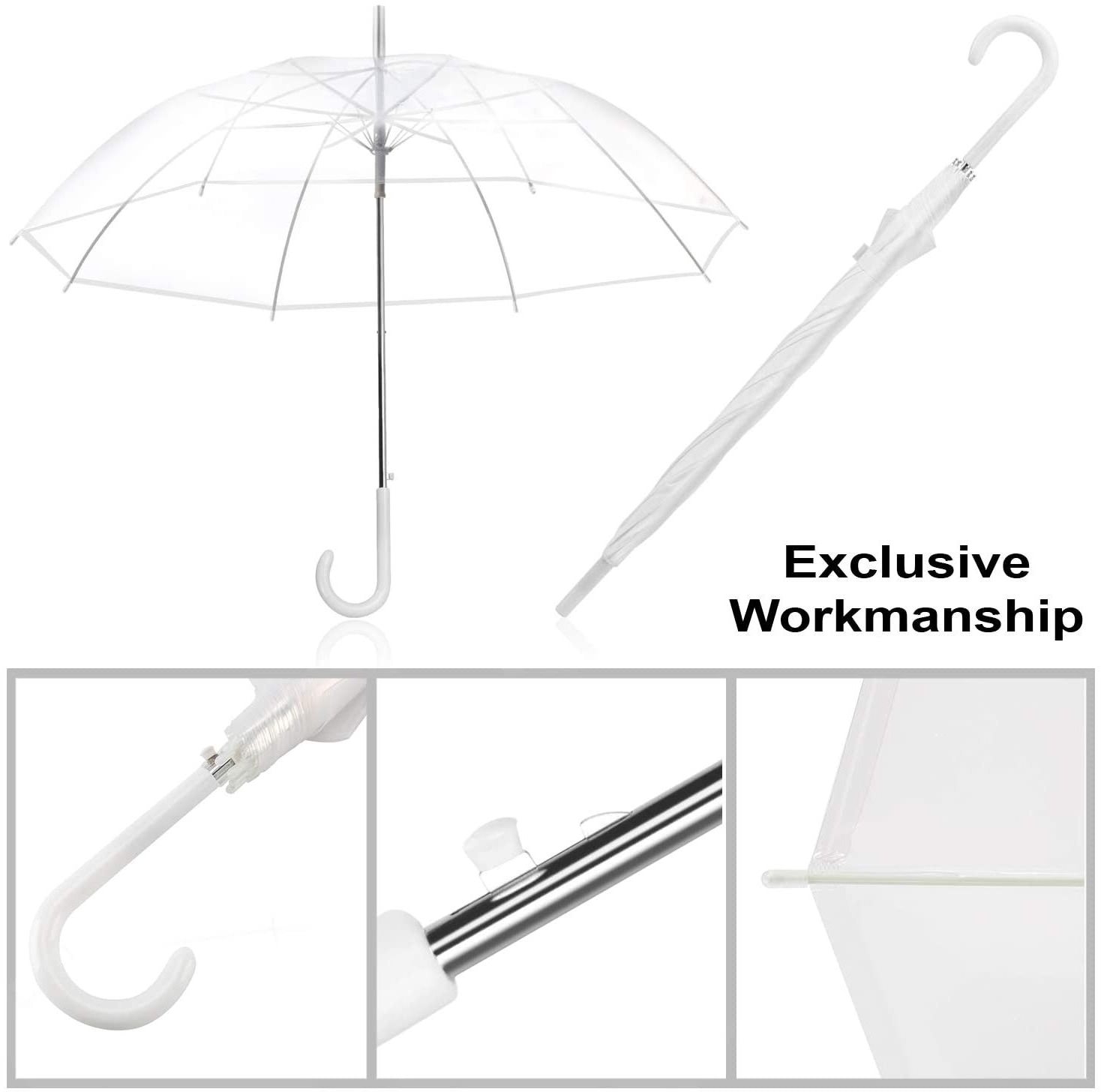 full custom print transparent rain umbrella for sale