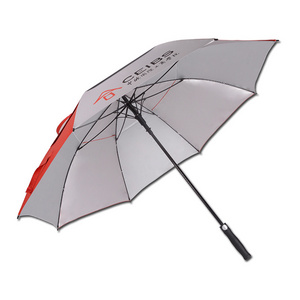 Auto open double layer 62" 68" umbrella golf umbrella with uv coating golf umbrella