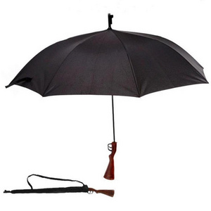 2020 Hot Sale Black Automatic Open 23inch Gun Rifle Shape umbrella