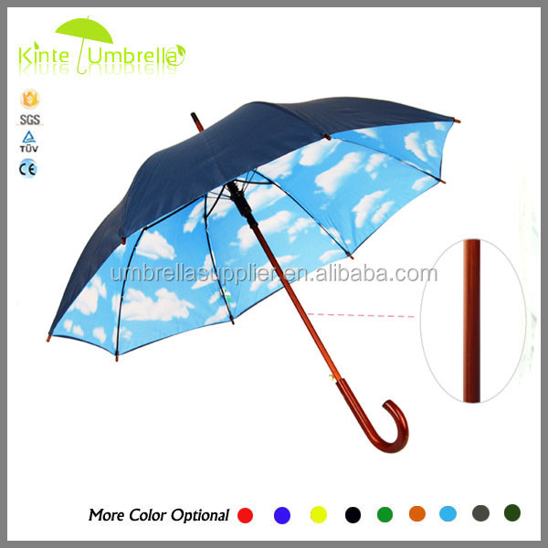 Cheap sky blue and white cloud umbrella