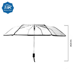 Wholesale cheaper fold clear rain umbrella for vending machine