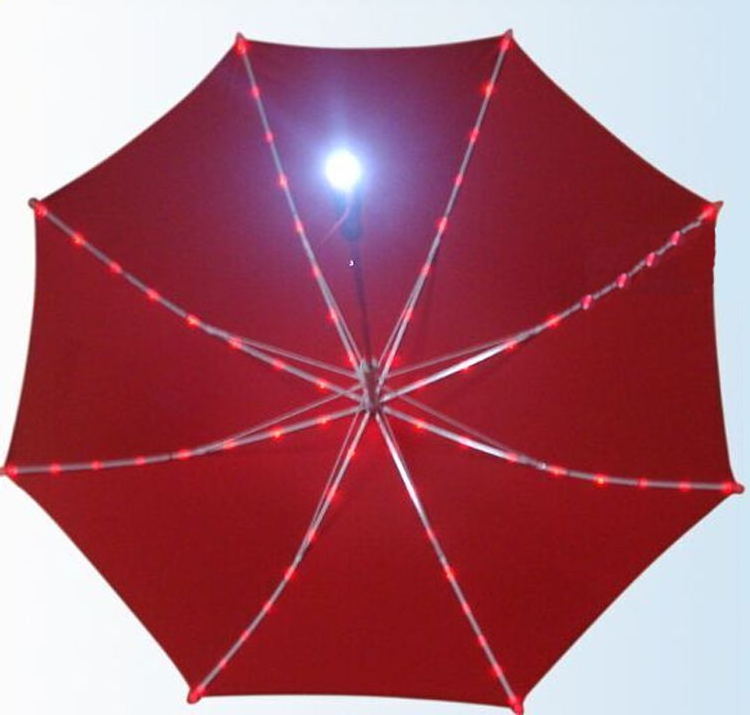 Cool Light LED Flash Umbrella Night Protection Gift Multicolor Umbrellas