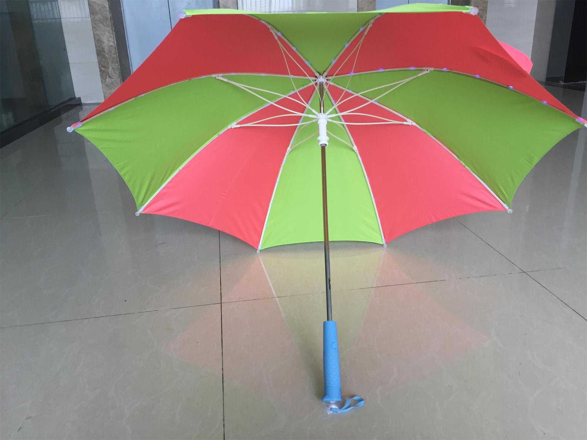 Cool Light LED Flash Umbrella Night Protection Gift Multicolor Umbrellas