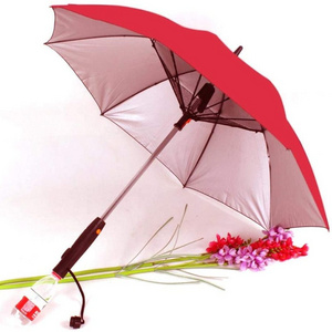 New Product Can Charge Cell Phone umbrella fan mist umbrella with fan and water