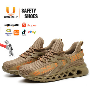 High quality composite sport light weight fashionable industrial price work steel toe men brand safety shoes